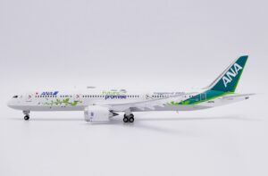 ANA Boeing 787-9 Dreamliner ANA Future Promise Special Colors "Flaps Down" Reg JA871A 1.400 Scale Diecast Metal Aircraft Model Jcwings SA4014A