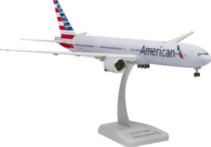 American Airlines New Colors Boeing 777-300er Reg N725AN 1.200 Scale Hard Plastic Aircraft Model Hogan 10512GR