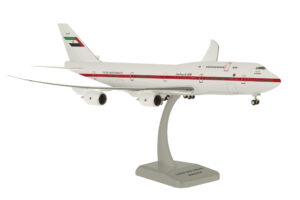 United Arab Emirates Presidential Boeing 747-8 1/200 Scale Hard plastic Hogan 11090GR