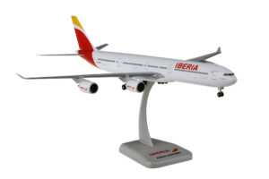 Iberia Airways Airbus A340-600 New Colors Reg EC-KZI 1/200 Scale Aircraft Model Hogan 11939GR