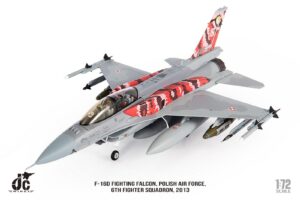 F-16D Fighting Falcon, Polish Air Force, 6th Fighter Squadron, 2013 Reg 4082 Diecast Metal Aircraft Model 1.72 Scale Jcwings JCW-72-F16-017