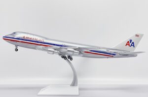 American Airlines Boeing 747-100 "Polished" Reg N9665 1.200 Scale Diecast Metal Aircraft Model Jcwings XX20289