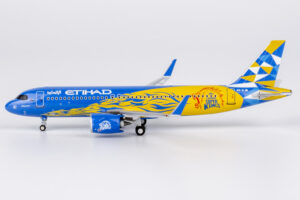 Etihad Airways A320neo (First A320neo for Etihad) (2025.04) Reg A6-EJB 1/400 Scale Diecast Metal Aircraft Model Ngmodels 15058