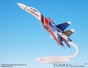 Russian AF "Russian Knights" Sukhoi SU-27 1/72 Scale Heavy Plastic Aircraft Model Flightminiatures ASU-00270K-002