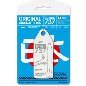 ANA Boeing 737-700 WHITE Reg JA02AN Original Aircraft Skin Aviationtag AVTGNH7377