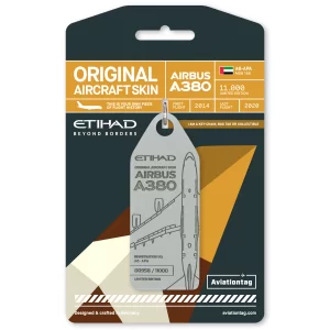 Etihad Airways Airbus A380 GREY Color Reg A6-APA Original Aircraft Skin Aviationtag AVTGEY380GY