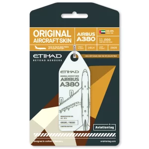 Etihad Airways Airbus A380 WHITE Color Reg A6-APA Original Aircraft Skin Aviationtag AVTGEY380WT
