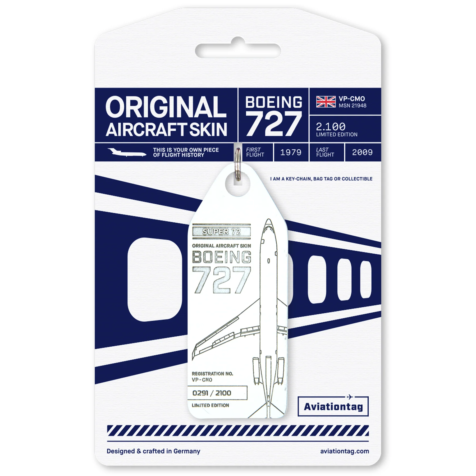 Private Boeing 727-200 Reg VP-CMO Original Aircraft Skin Aviationtag AVTGPV7272