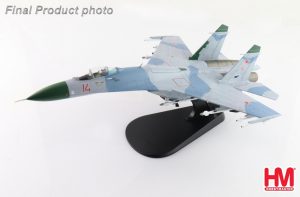 Su-27 Flanker B (early type) Red, Russian Air Force, 1990 Reg 14 Diecast Aircraft Model 1.72 Scale Hobbymaster HA6020