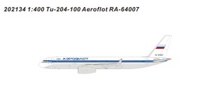 Aeroflot Tupolev Tu-204-100S Reg RA-64007 1/400 Scale Diecast Aircraft Model Pandamodel 202134