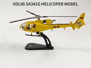 SA341G Gazelle Helicopter Model Reg 23-01 1/100 Scale Diecast Metal Helicopter Model Pandamodels VDL06