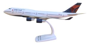 Delta Airlines Boeing 747-400 New Colors Reg N661US 1/200 Scale ABS Plastic Aircraft Model Flightminiatures ABO-74740H-022