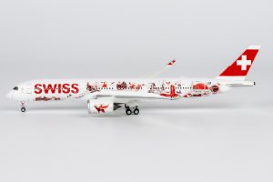 Swissair Airbus A350-900 (Wanderlust Special Livery) Reg HB-IFA 1/400 Decast Metal Aircraft Model Ngmodels 39114