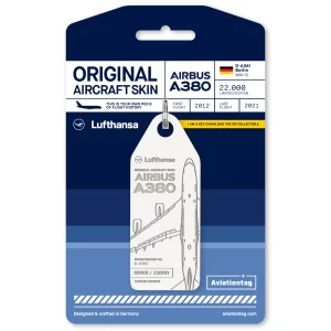 Lufthansa Airbus A380 White Color Reg D-AIMI Original Aircraft Skin Aviationtag AVTGLHWT380