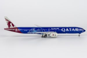 Qatar Airways Boeing 777-300ER (UEFA Champions League) Special Colors Reg A7-BED 1.400 Scale Diecast Metal Aircraft Model Ngmodels 73084