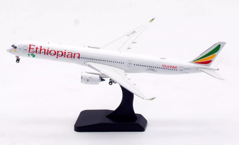 Ethiopian Airlines Airbus A350-1041 Reg ET-BAW detachable gear 1.400 Scale Diecast Metal Aircraft Model Aviation400 AV4274