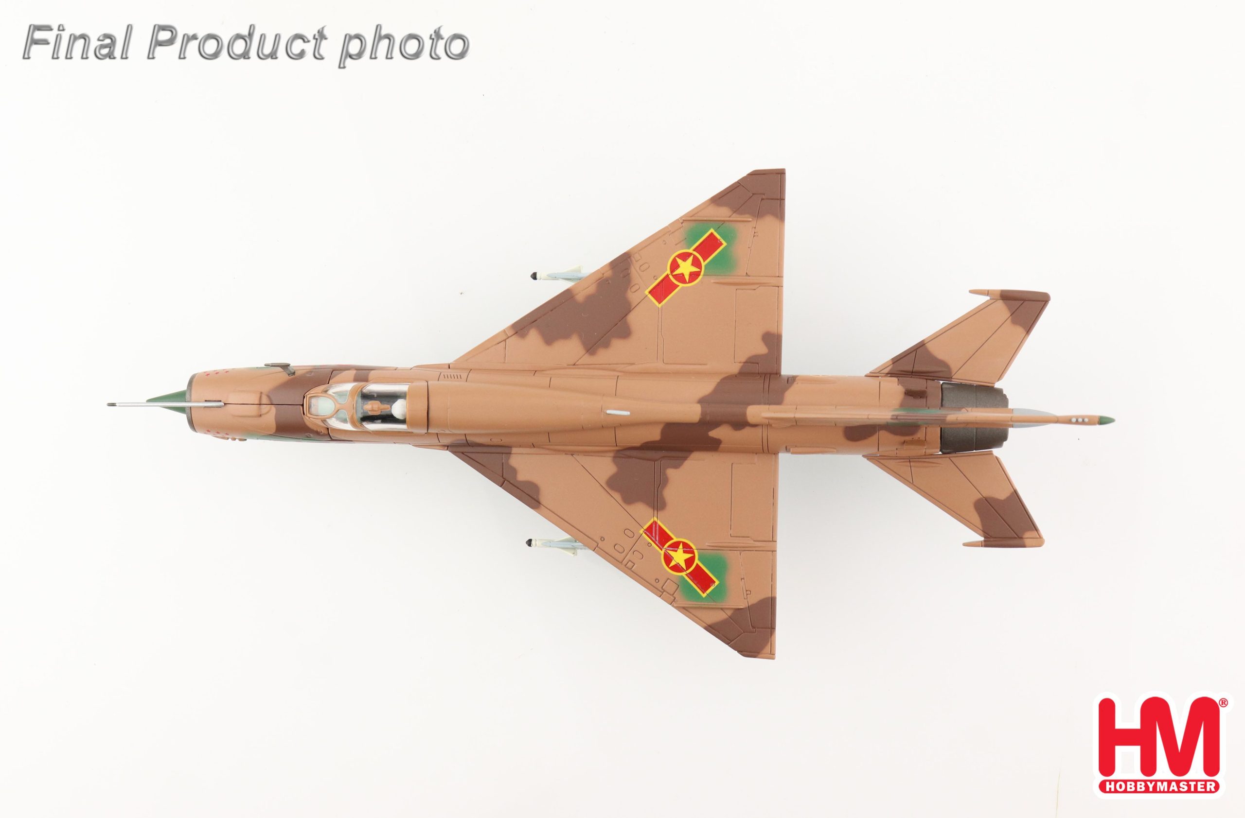 MIG-21PMF Reg 6173, 927th Fighter Regiment, Socialist Republic of Vietnam, 1979 Diecast Aircraft Model 1.72 Scale Hobbymaster HA0109 - Image 4