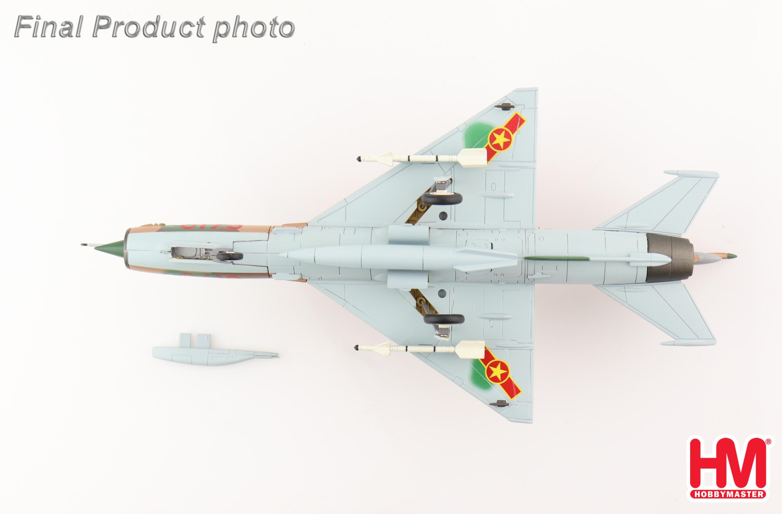 MIG-21PMF Reg 6173, 927th Fighter Regiment, Socialist Republic of Vietnam, 1979 Diecast Aircraft Model 1.72 Scale Hobbymaster HA0109 - Image 7