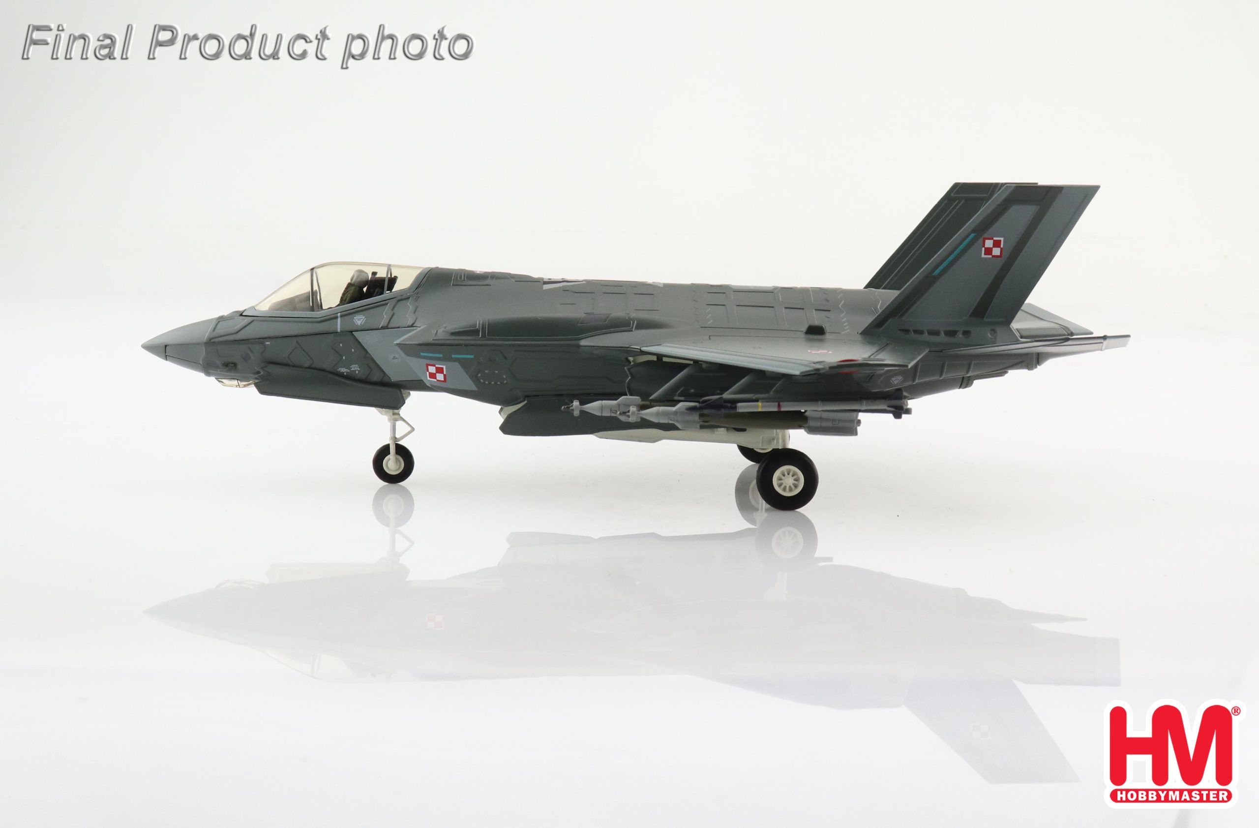 F-35A Ligthning II Polish Air Force, MSOP 2019 Diecast Metal Aircraft Model 1.72 Scale Hobbymaster HA4433 - Image 6