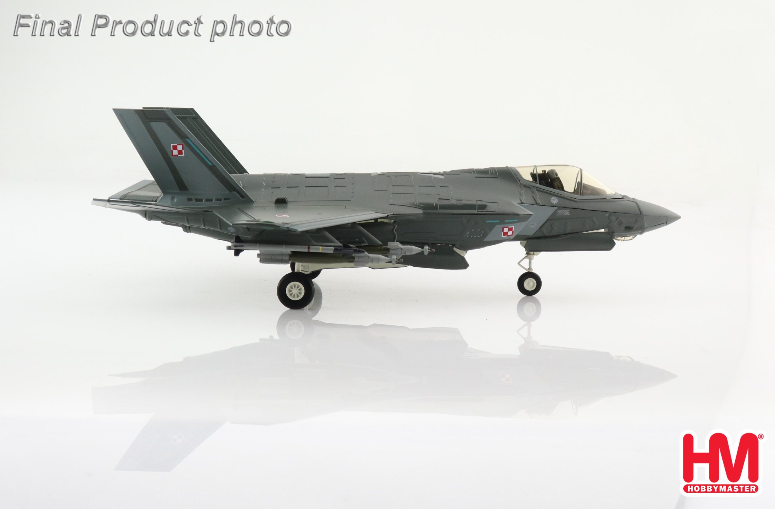 F-35A Ligthning II Polish Air Force, MSOP 2019 Diecast Metal Aircraft Model 1.72 Scale Hobbymaster HA4433 - Image 5
