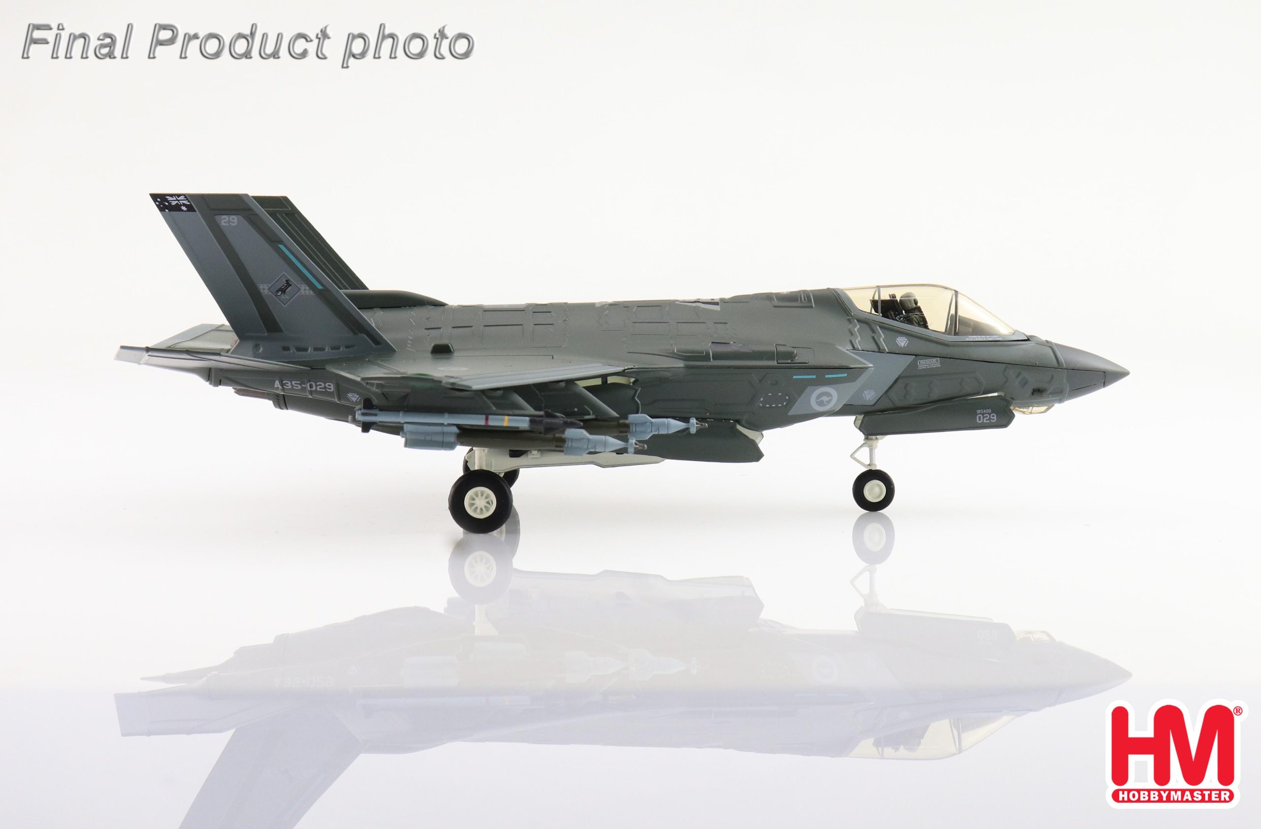 Lockheed F-35A Lightning II, 75 Sqn., RAAF Base Tindal, 2022" Reg A35-029 Diecast Metal Aircraft Model 1.72 Scale Hobbymaster HA4435 - Image 6