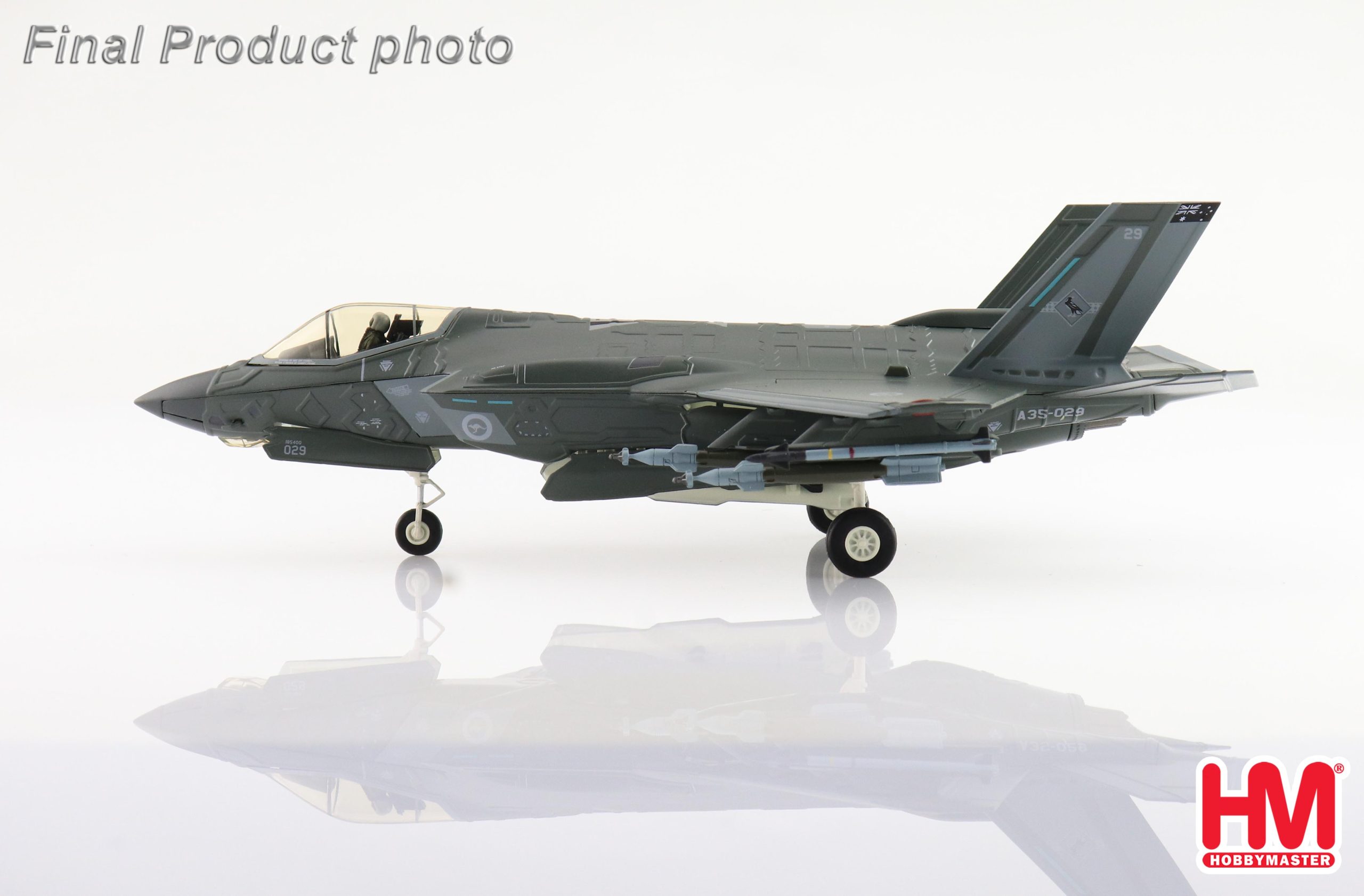 Lockheed F-35A Lightning II, 75 Sqn., RAAF Base Tindal, 2022" Reg A35-029 Diecast Metal Aircraft Model 1.72 Scale Hobbymaster HA4435 - Image 7