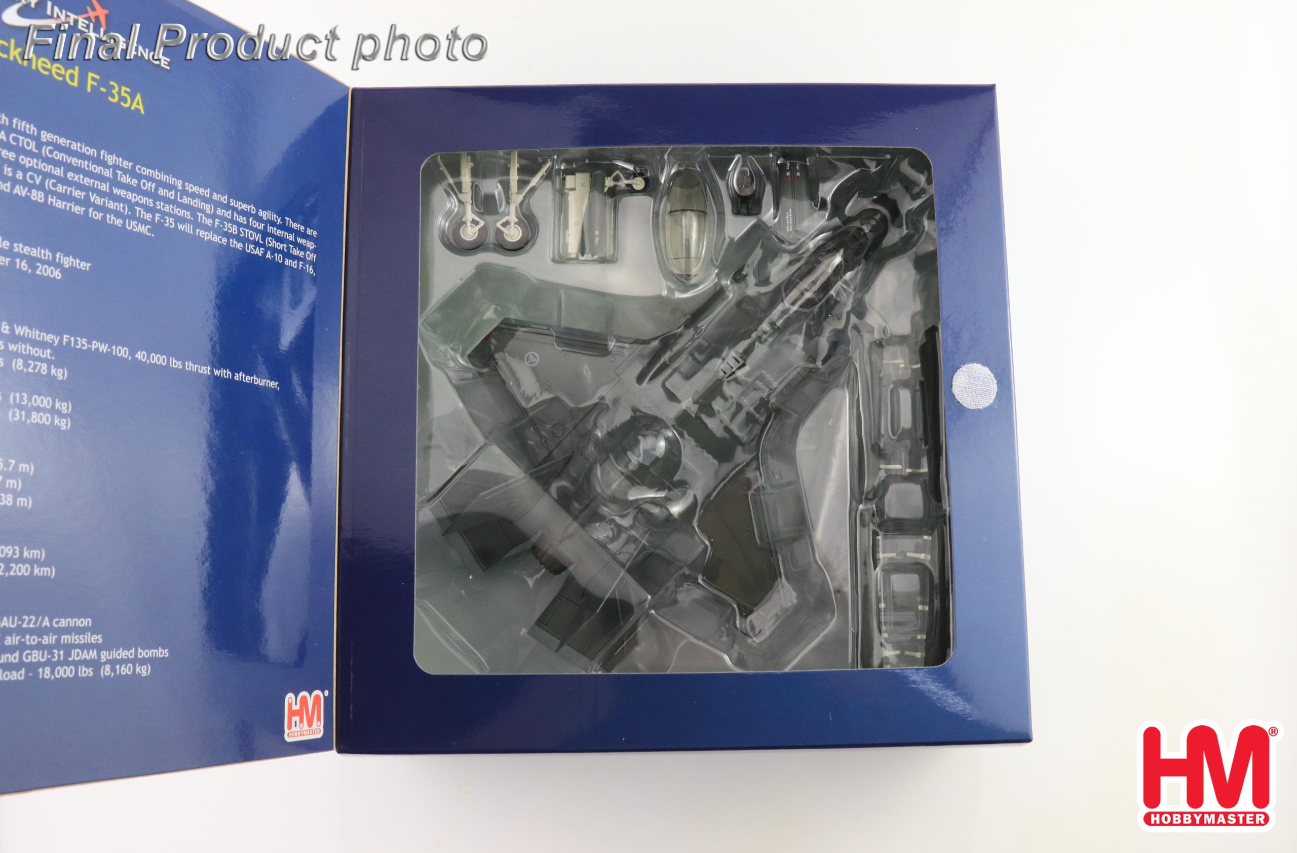 Lockheed F-35A Lightning II, 75 Sqn., RAAF Base Tindal, 2022" Reg A35-029 Diecast Metal Aircraft Model 1.72 Scale Hobbymaster HA4435 - Image 9