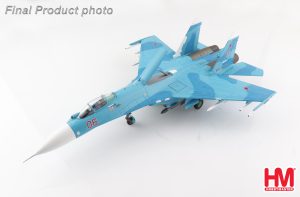 Su-27SM Flanker B Russian Air Force, 2013 Reg Red 06/RF-92210 Diecast Aircraft Model 1.72 Scale Hobbymaster HA6017