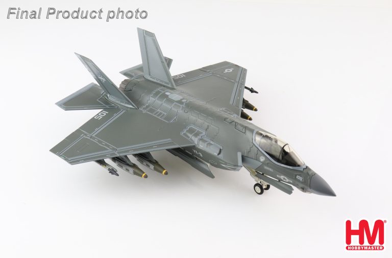 Lockheed F-35C Lightning II, VX-9 "Vampires", US Navy, 2018 Reg 168842/XE-105 Diecast Metal Aircraft Model 1.72 Scale Hobbymaster HA6207