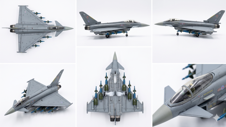 Eurofighter Typhoon EF-2000 F2, RAF Coningsby Royal Air Force No 29 Squadron, Reg ZJ921 Tail Code BW 1.200 scale Diecast aircraft model Hogan HG6764