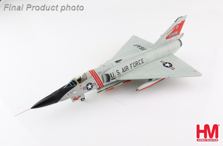 F-106A Delta Dart 87th FIS Red Bulls KI. Sawyer AFB 1970s Reg 90053 Diecast Metal Aircraft Model 1.72 Scale Hobbymaster HA3612