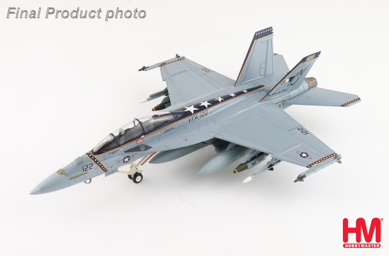 F/A-18F Super Hornet VFA-122 "Flying Eagles", US Navy, 2022 Reg 165926 Diecast Metal Aircraft Model 1.72 Scale Hobbymaster HA5134