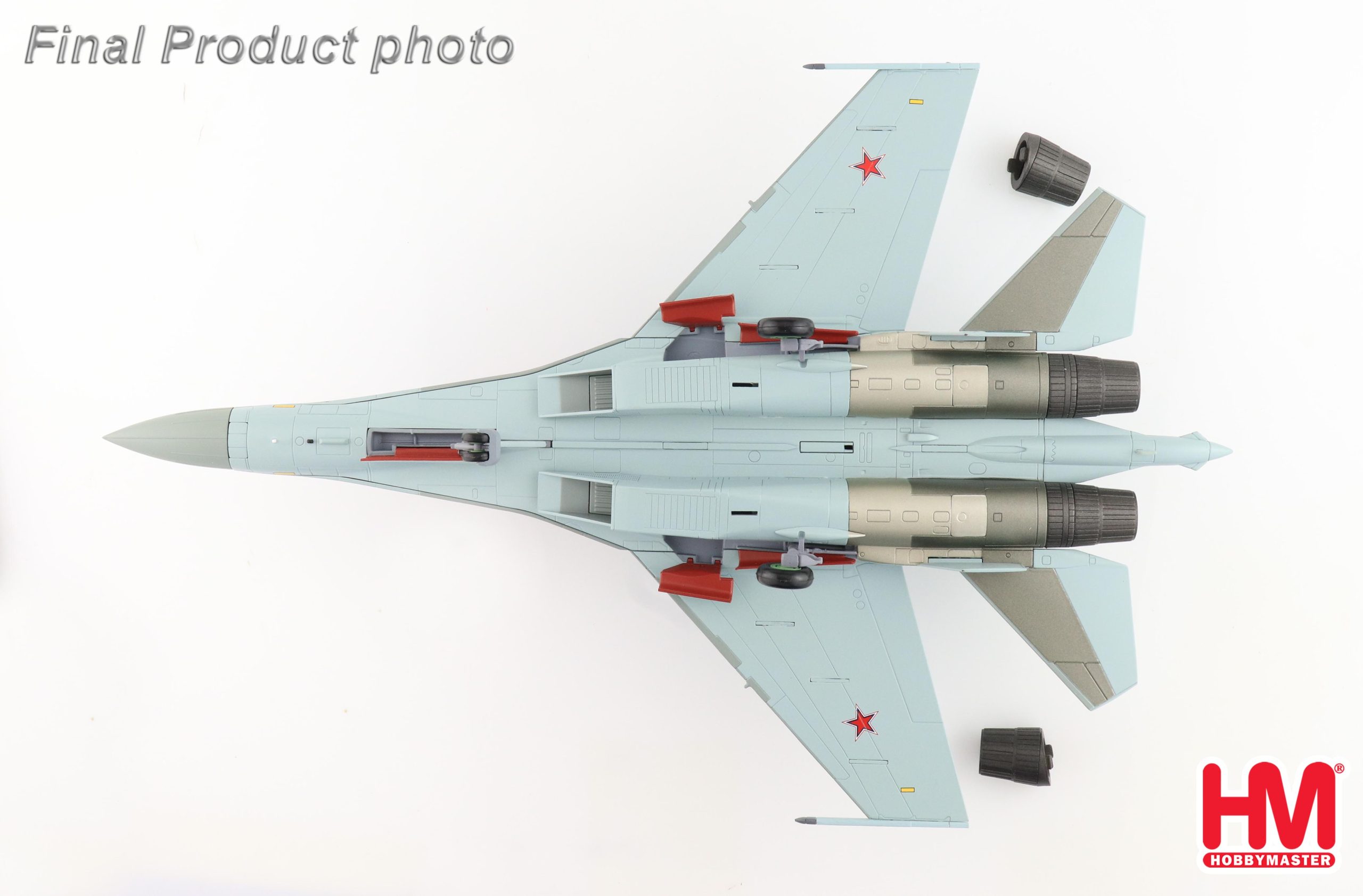 Su-35S Flanker E "Aggressors", 116th Combat Application Training Center of Fighter Aviation, VKS, Sept 2022 (no weapon version) Reg Blue 01 Diecast Aircraft Model 1.72 Scale Hobbymaster HA5713 - Image 2