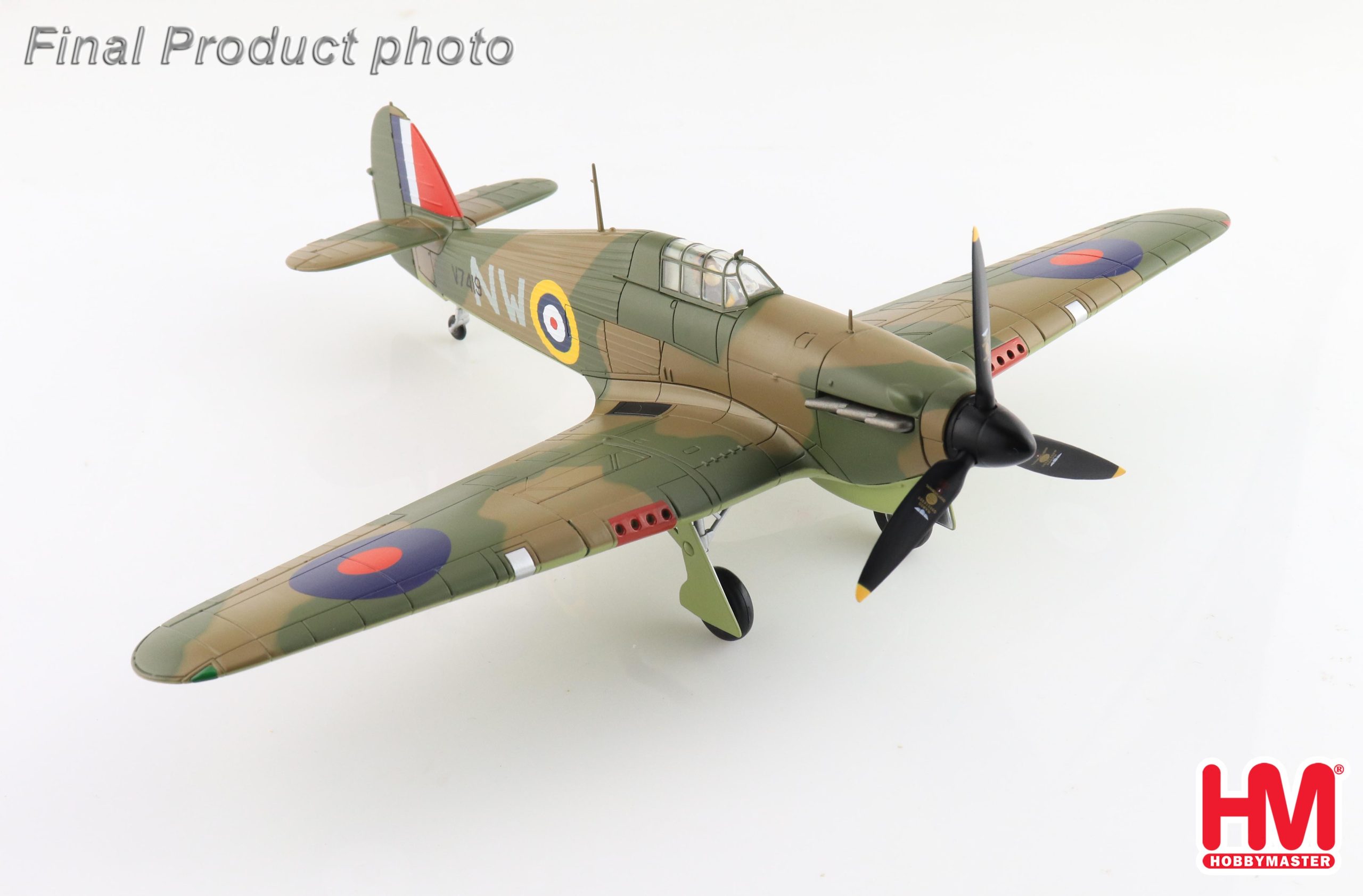 Hawker Hurricane MK Ia S/Ldr Marmaduke Thomas St. John Pattle No 33 Sqn RAF Greece March-April 1941 Reg V7419 Diecast Aircraft Model 1.48 Scale Hobbymaster HA8613 - Image 7
