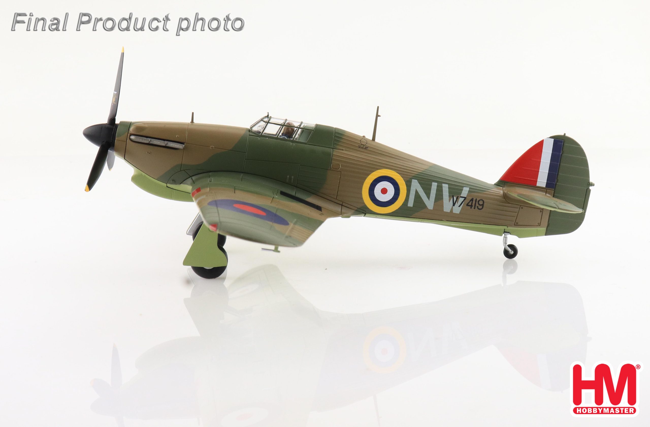 Hawker Hurricane MK Ia S/Ldr Marmaduke Thomas St. John Pattle No 33 Sqn RAF Greece March-April 1941 Reg V7419 Diecast Aircraft Model 1.48 Scale Hobbymaster HA8613 - Image 6
