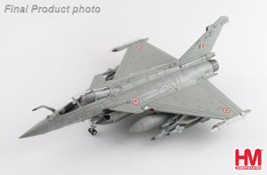 Dassault Rafale EH (twin-seater), Indian Air Force, 2020 Reg BS 001 (w/6 x GBU-12, 6 x AASM "Hamme", 4 x MICA") Diecast Aircraft Model 1.72 Scale Hobbymaster HA9616