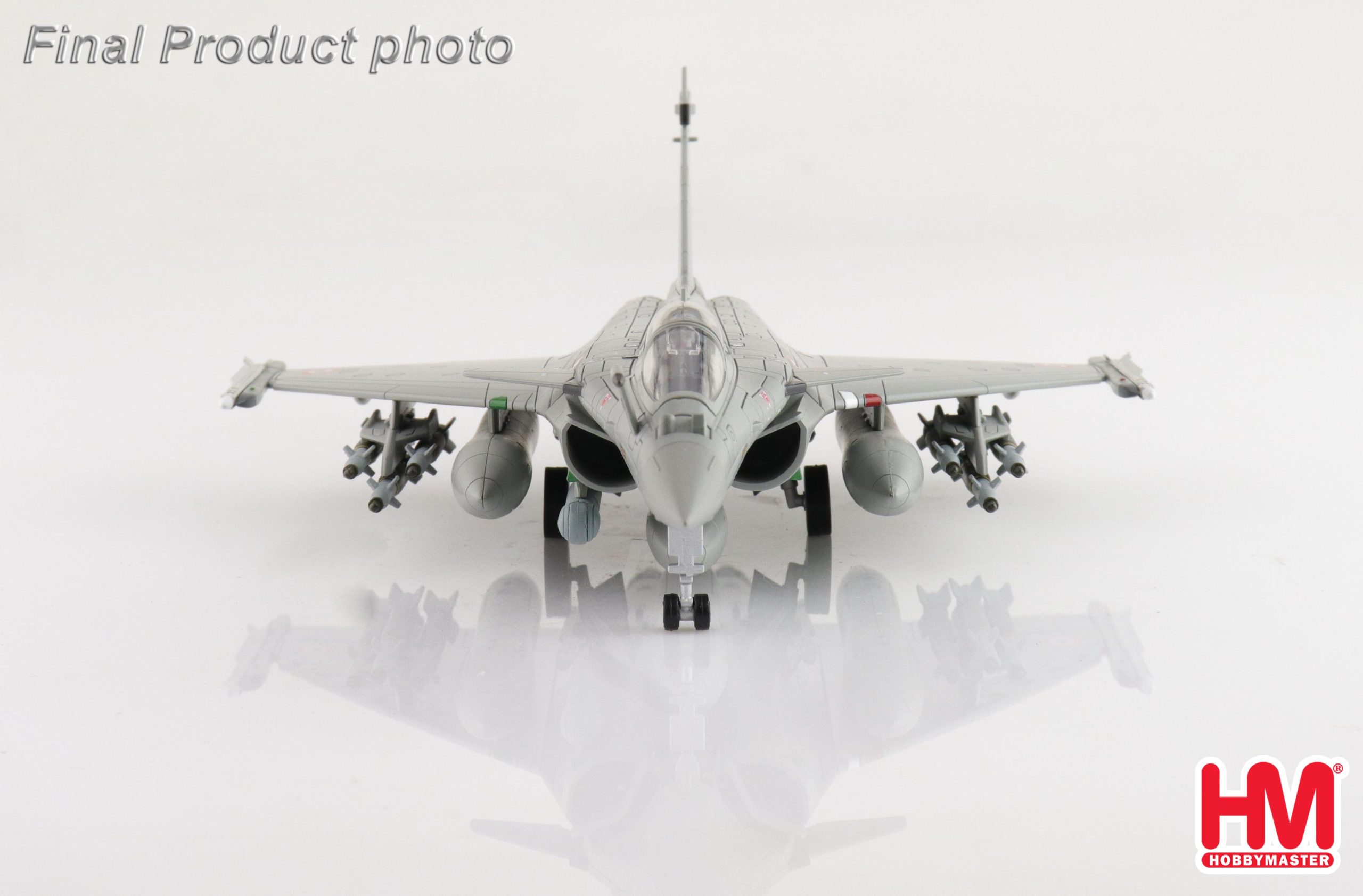 Dassault Rafale EH (twin-seater), Indian Air Force, 2020 Reg BS 001 (w/6 x GBU-12, 6 x AASM "Hamme", 4 x MICA") Diecast Aircraft Model 1.72 Scale Hobbymaster HA9616 - Image 4