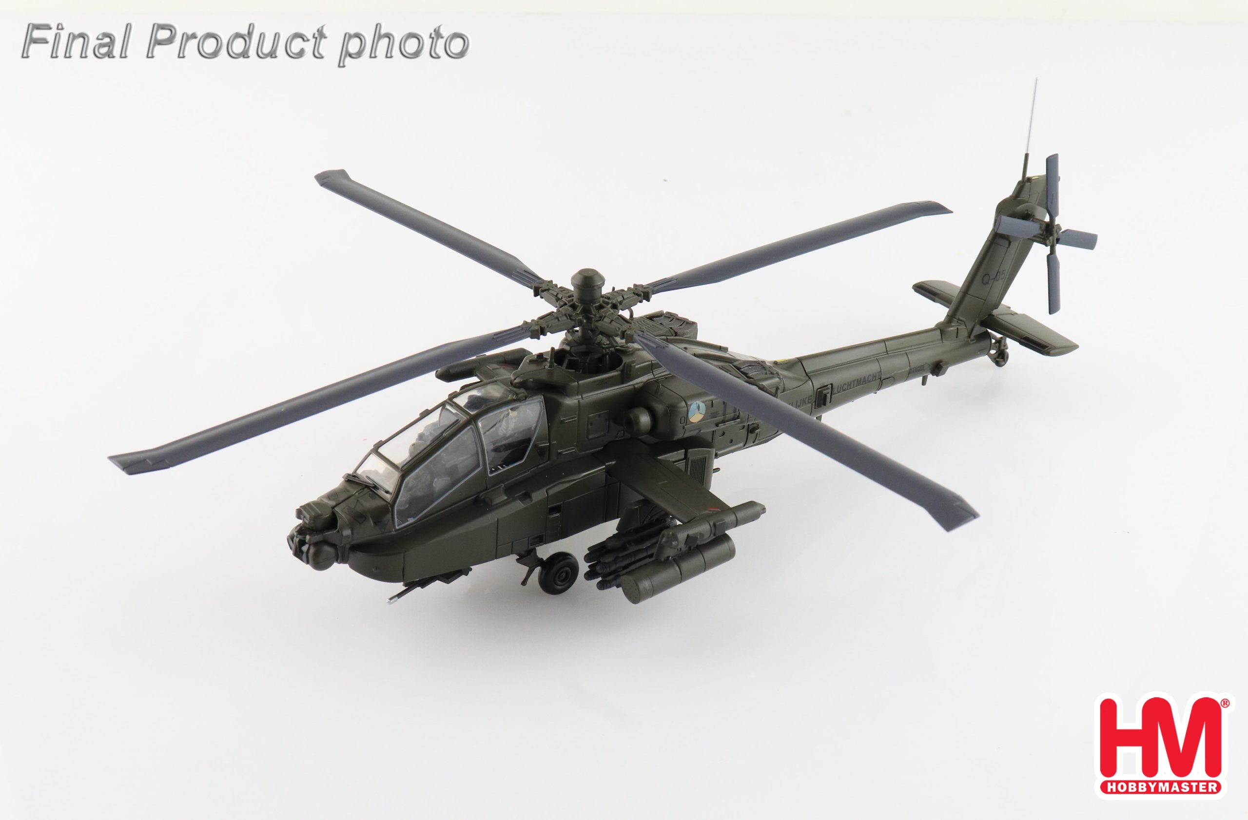 AH-64D Apache Operation Enduring Freedom RNLAF, 2000s Reg Q-05 Diecast Aircraft Model 1.72 Scale Hobbymaster HH1218 - Image 8