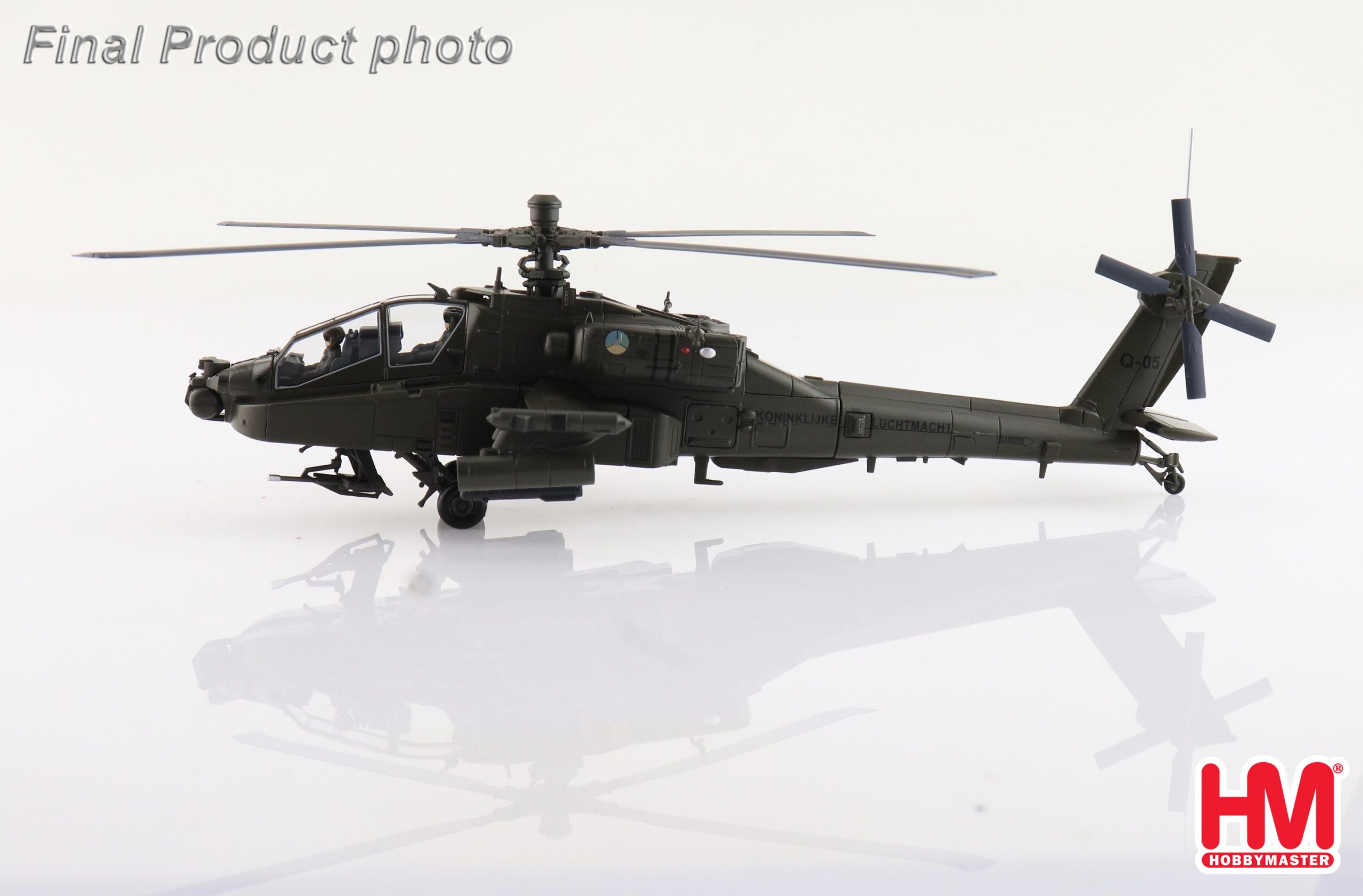 AH-64D Apache Operation Enduring Freedom RNLAF, 2000s Reg Q-05 Diecast Aircraft Model 1.72 Scale Hobbymaster HH1218 - Image 6