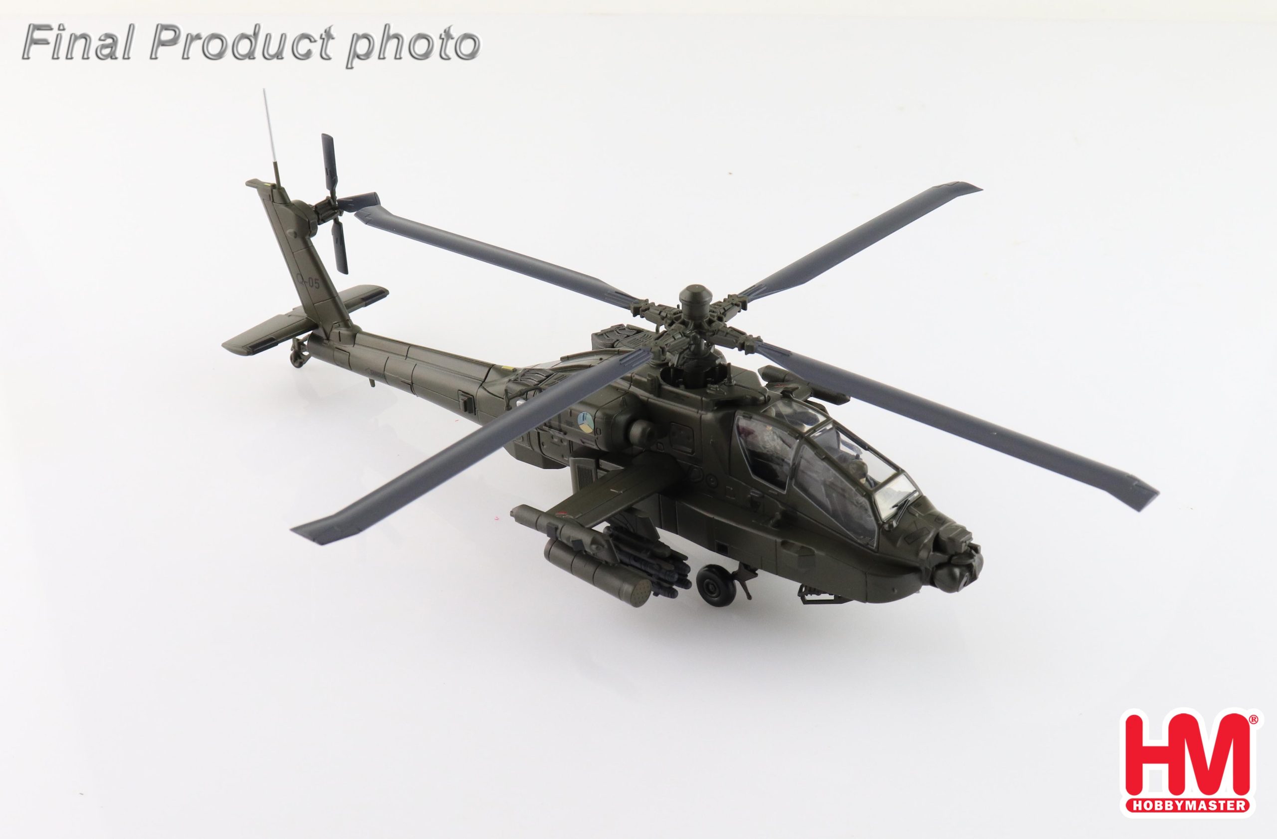 AH-64D Apache Operation Enduring Freedom RNLAF, 2000s Reg Q-05 Diecast Aircraft Model 1.72 Scale Hobbymaster HH1218 - Image 7