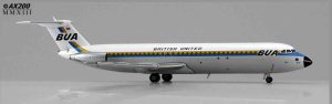 (RARE) British United BAC 111-501EX Reg G-AWYV 1/200 Scale Diecast Metal Aircraft Model Jcwings XX2512