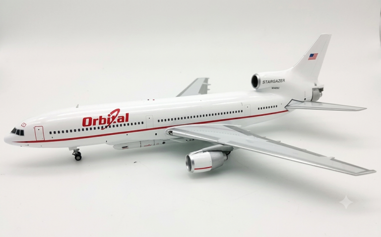 Orbital ATK Lockheed L-1011 TriStar 100 Stargazer Reg N140SC with stand 1/200 Scale Diecast Metal Aircraft Model Infligh200 IF1011ORB02
