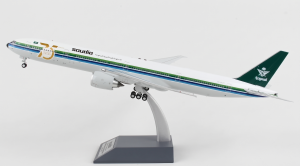 Saudi Arabian Airlines Boeing 777-300ER 75th Aniversary Special Colors with stand Reg HZ-AK28 1/200 Scale Diecast Metal Aircraft Model Inflight200 IF773SV1121