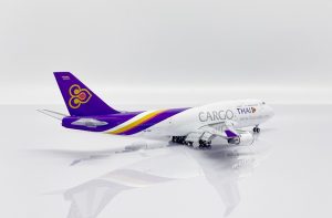 Thai Airways Boeing 747-400 Cargo "Flaps Down Version" Reg HS-TGH 1/400 Scale Diecast Aircraft Model Jcwings XX40016A