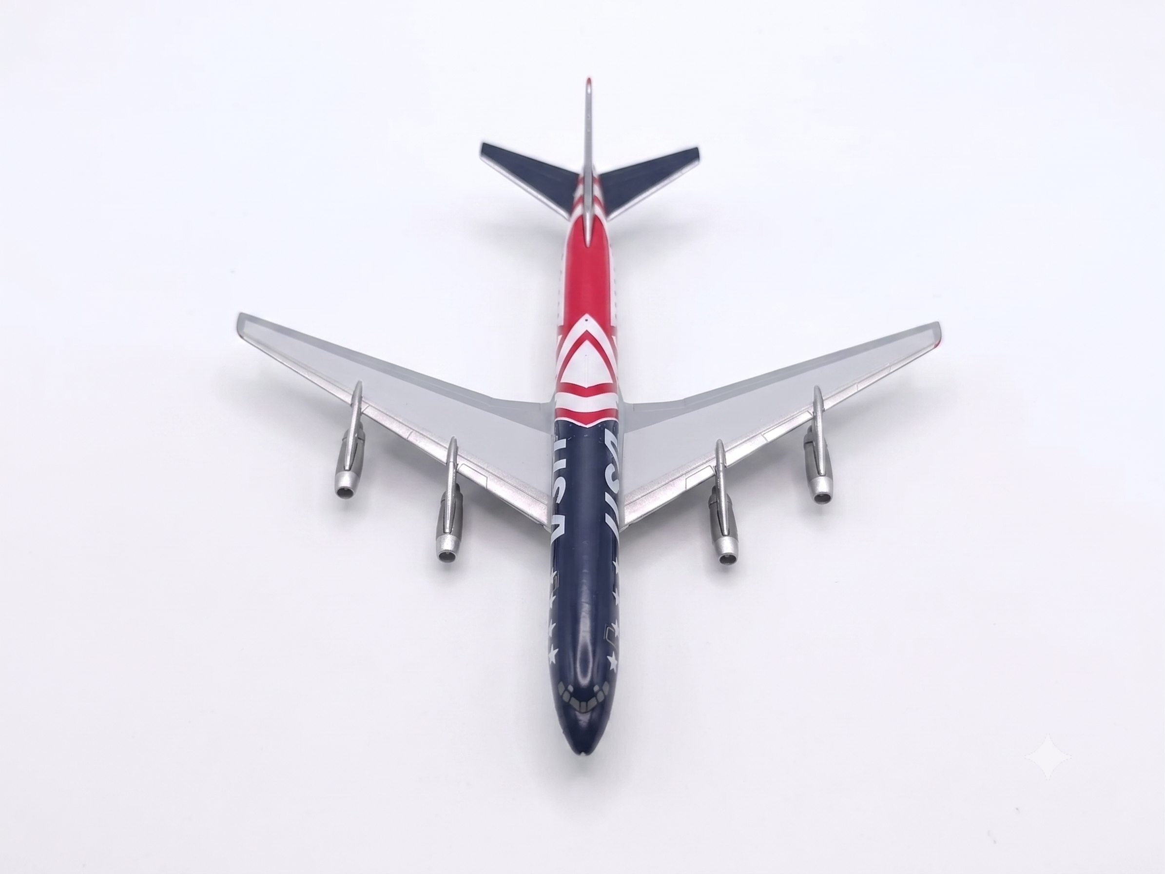 ONA Airways Douglas DC-8 1776–1976 Celebrating 200th Aniversary of America Reg N-1776R 1.400 Scale Aircraft Model Aeroclassics ONA1DC8AC14 - Image 2