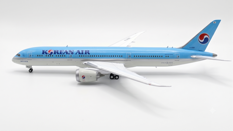 Korean Air Boeing 787-9 Dreamliner Reg HL8081 1.400 Scale Diecast Metal Aircraft Model Jcwings XX4234